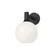 Castilla 8-in Matte Black/Opal Matte Glass 1 Light Wall/Vanity (7713|WV506108MBOP)