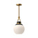 Copperfield 12-in Aged Gold/Opal Matte Glass 1 Light Pendant (7713|PD520512AGOP)
