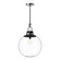 Copperfield 16-in Chrome/Clear Glass 1 Light Pendant (7713|PD520516CHCL)