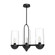 Cyrus 24-in Clear Glass/Matte Black 3 Lights Linear Pendant (7713|LP539024MBCL)