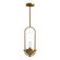 Cyrus 8-in Aged Gold/Clear Glass 1 Light Socket Pendant (7713|PD539018AGCL)