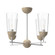 Emil 25-in White/White Oak 4 Lights Chandeliers (7713|CH542324WHWK)