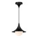 Fuji 9-in Matte Black/Opal Matte Glass 1 Light Pendant (7713|PD525009MBOP)