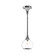 Hazel 6-in Chrome/Clear Glass 1 Light Pendant (7713|PD524006CHCL)