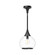 Hazel 10-in Clear Glass/Matte Black 1 Light Pendant (7713|PD524110MBCL)