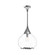 Hazel 14-in Chrome/Clear Glass 1 Light Socket Pendant (7713|PD524214CHCL)