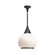 Hazel 14-in Matte Black/Opal Matte Glass 1 Light Socket Pendant (7713|PD524214MBOP)