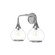 Hazel 17-in Chrome/Clear Glass 2 Lights Vanity (7713|VL524217CHCL)