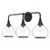 Hazel 26-in Clear Glass/Matte Black 3 Lights Vanity (7713|VL524326MBCL)