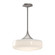 Lincoln 14-in Brushed Nickel/Glossy Opal Glass 1 Light Socket Pendant (7713|PD440814BNGO)
