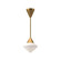 Nora 8-in Aged Gold/Opal Matte Glass 1 Light Pendant (7713|PD537508AGOP)