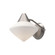 Nora 8-in Brushed Nickel/Opal Matte Glass 1 Light Wall/Vanity (7713|WV537508BNOP)