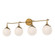 Nouveau 35-in Aged Gold/Opal Matte Glass 4 Lights Vanity (7713|VL505136AGOP)
