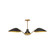 Oscar 36-in Aged Gold/Matte Black 3 Lights Pendant (7713|PD550336MBAG)