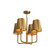 Plisse 23-in Aged Gold 4 Lights Chandeliers (7713|CH528423AG)