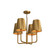 Plisse 23-in Aged Gold 4 Lights Chandelier (7713|CH528423AG)