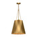 Plisse 16-in Aged Gold 1 Light Pendant (7713|PD528116AG)