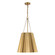 Plisse 16-in Aged Gold 1 Light Socket Pendant (7713|PD528116AG)