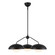 Rubio 28-in Matte Black/Opal Matte Glass 3 Lights Chandelier (7713|CH522328MBOP)