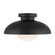 Rubio 11-in Matte Black/Opal Matte Glass 1 Light Flush Mount (7713|FM522012MBOP)
