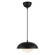 Rubio 11-in Matte Black/Opal Matte Glass 1 Light Socket Pendant (7713|PD522011MBOP)