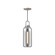 Soji 5-in Brushed Nickel/Smoked Solid Glass 1 Light Socket Pendant (7713|PD401505BNSM)