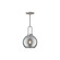 Soji 8-in Brushed Nickel/Smoked Solid Glass 1 Light Socket Pendant (7713|PD601608BNSM)