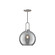 Soji 10-in Brushed Nickel/Smoked Solid Glass 1 Light Socket Pendant (7713|PD601710BNSM)