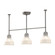 Westlake 34-in Brushed Nickel/Glossy Opal Glass 3 Lights Linear Pendant (7713|LP540334BNGO)