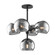 Willow 18-in Matte Black/Smoked Solid Glass 5 Lights Chandeliers (7713|CH548518MBSM)