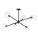 Willow 37-in Clear Glass/Matte Black 6 Lights Chandeliers (7713|CH548637MBCL)