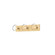 Willow 22-in Brushed Gold/Clear Glass 3 Lights Damp-Rated Vanity Light (7713|VL548322BGCL)