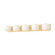 Willow 40-in Brushed Gold/Opal Matte Glass 5 Lights Vanity (7713|VL548540BGOP)