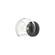 Willow 6-in Clear Glass/Matte Black 1 Light Damp-Rated Wall/Vanity Light (7713|WV548006MBCL)