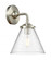 Cone - 1 Light - 8 inch - Brushed Satin Nickel - Sconce (3442|284-1W-SN-G44-LED)
