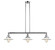 Halophane - 3 Light - 41 inch - Polished Nickel - Stem Hung - Adjustable Island Light (3442|213-PN-G1-LED)