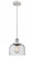 Bell - 1 Light - 8 inch - White Polished Chrome - Cord hung - Mini Pendant (3442|916-1P-WPC-G74-LED)