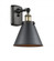 Appalachian - 1 Light - 7 inch - Black Antique Brass - Sconce (3442|916-1W-BAB-M13-BK-LED)