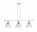 Cone - 3 Light - 36 inch - White Polished Chrome - Stem Hung - Island Light (3442|916-3I-WPC-G42-LED)