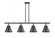 Appalachian - 4 Light - 48 inch - Black Antique Brass - Stem Hung - Island Light (3442|916-4I-BAB-M13-BK-LED)
