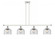 Bell - 4 Light - 48 inch - White Polished Chrome - Stem Hung - Island Light (3442|916-4I-WPC-G74)
