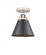 Appalachian - 1 Light - 8 inch - Polished Nickel - Semi-Flush Mount (3442|288-1C-PN-M13-BK-LED)