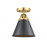 Appalachian - 1 Light - 8 inch - Satin Gold - Semi-Flush Mount (3442|288-1C-SG-M13-BK)