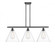 Berkshire - 3 Light - 39 inch - Matte Black - Stem hung - Island Light (3442|516-3I-BK-GBC-122-LED)