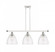 Bristol - 3 Light - 36 inch - White Polished Chrome - Cord hung - Island Light (3442|516-3I-WPC-GBD-94-LED)