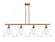 Berkshire - 4 Light - 50 inch - Brushed Brass - Stem hung - Island Light (3442|516-4I-BB-GBC-122-LED)