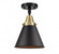 Appalachian - 1 Light - 8 inch - Black Antique Brass - Flush Mount (3442|447-1C-BAB-M13-BK)