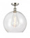 Athens - 1 Light - 14 inch - Polished Nickel - Semi-Flush Mount (3442|516-1C-PN-G122-14)