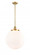 Beacon - 1 Light - 16 inch - Satin Gold - Stem Hung - Pendant (3442|201S-SG-G201-16-LED)