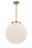 Beacon - 1 Light - 16 inch - Antique Brass - Stem Hung - Pendant (3442|221-1S-AB-G201-16)